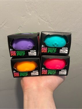 Needoh Funky Pup Squishy Set Of 4